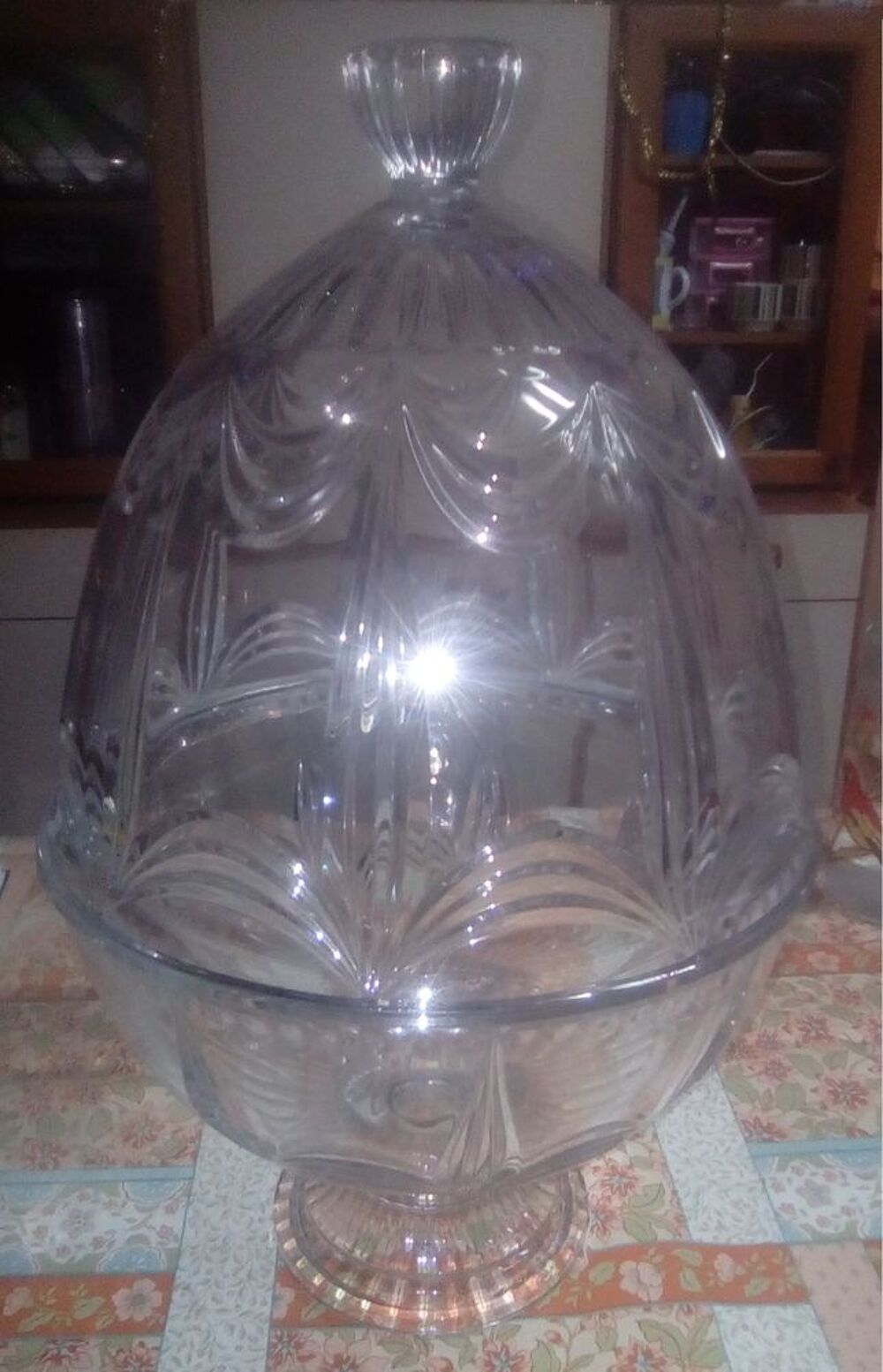 vasque sangria cristal Décoration