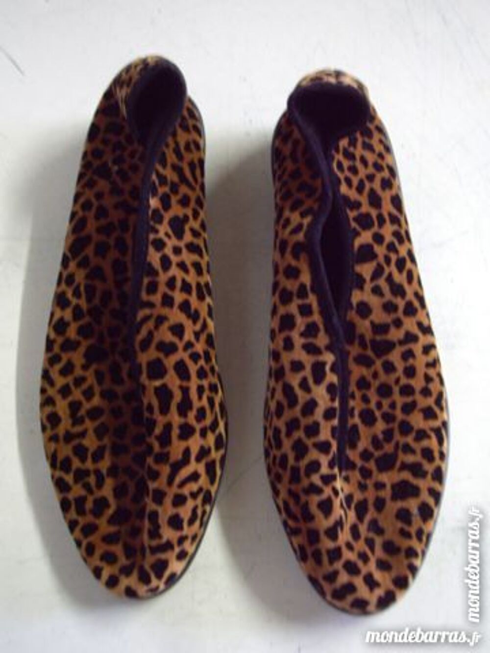 Ballerines L&eacute;opard velours pt 38-neuves Chaussures