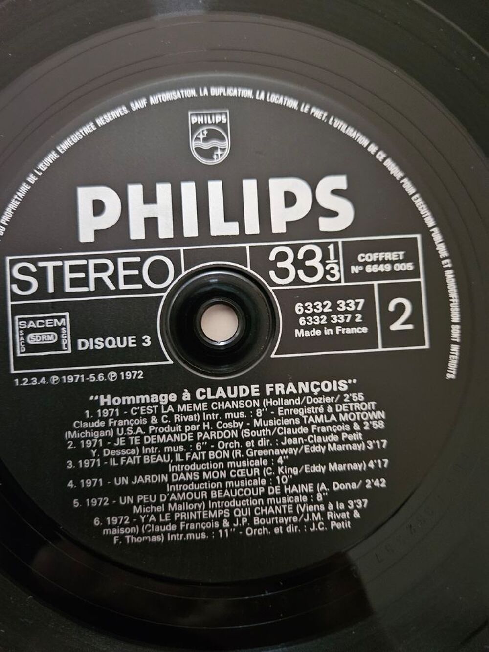 Claude fran&ccedil;ois coffret 3 disques hommage &agrave; claude fran&ccedil;ois CD et vinyles