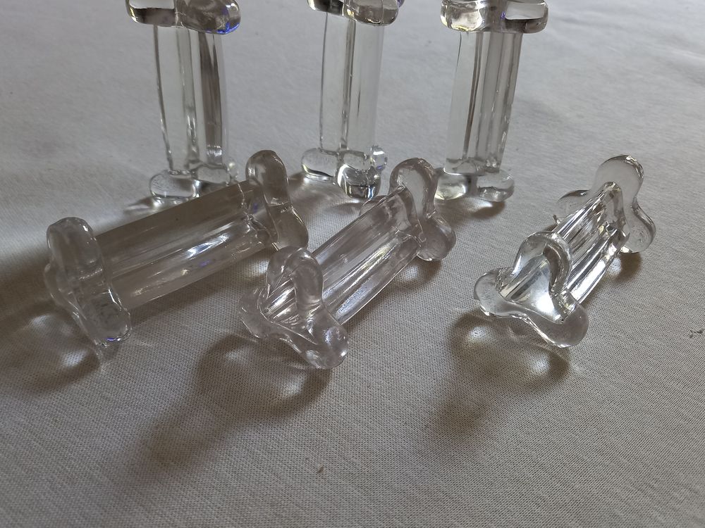 Portes Couteaux en Verre Vintage Cuisine