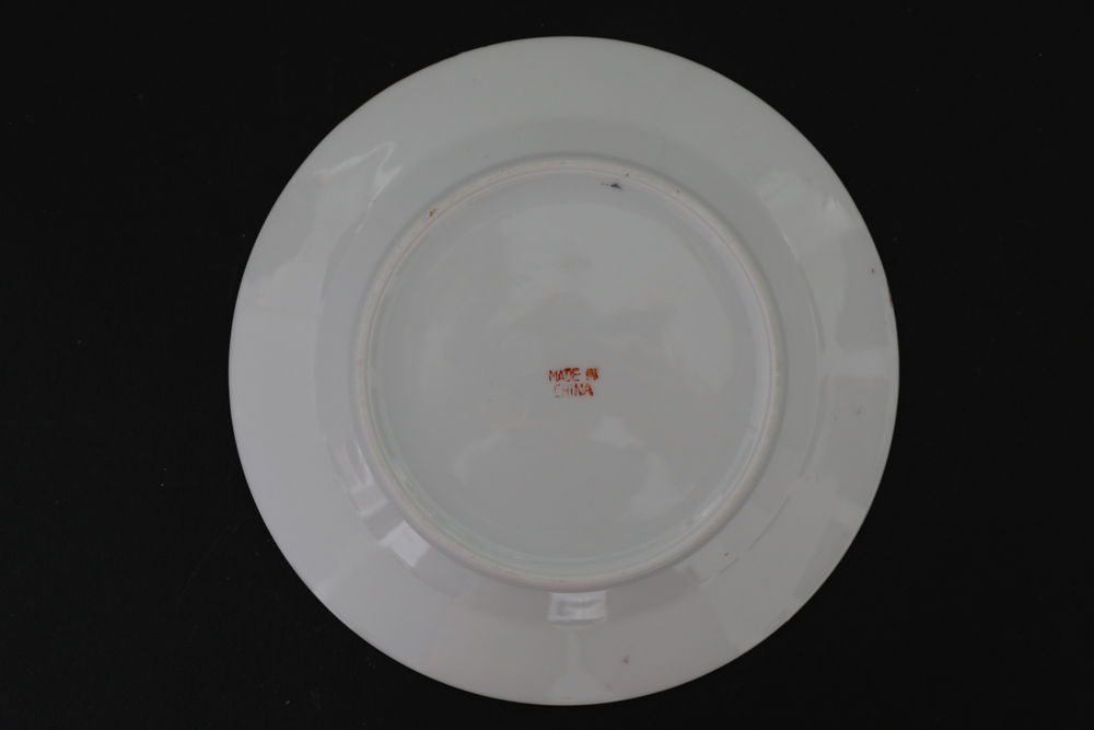 ASSIETTE CHINOISE 5 PERSONNAGES 