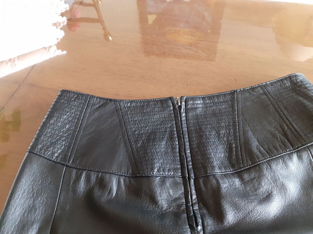 jupe en cuir Vêtements
