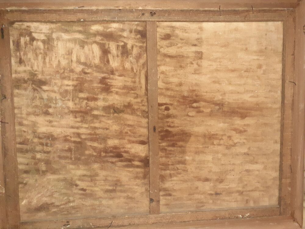 peinture ancienne sur toile Décoration