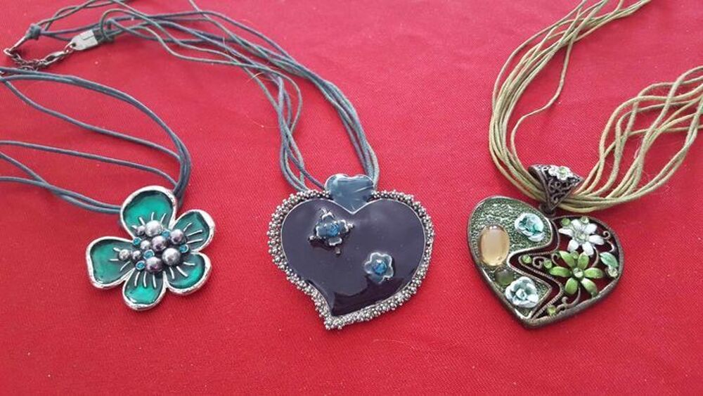 C?urs Pens&eacute;e fabrication artisanale mod&egrave;le unique N&deg; 1277 Bijoux et montres