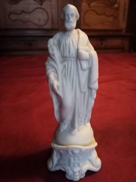Ancien saint joseph en biscuit hauteur 16 cm ( n°6) 20 Avermes (03)