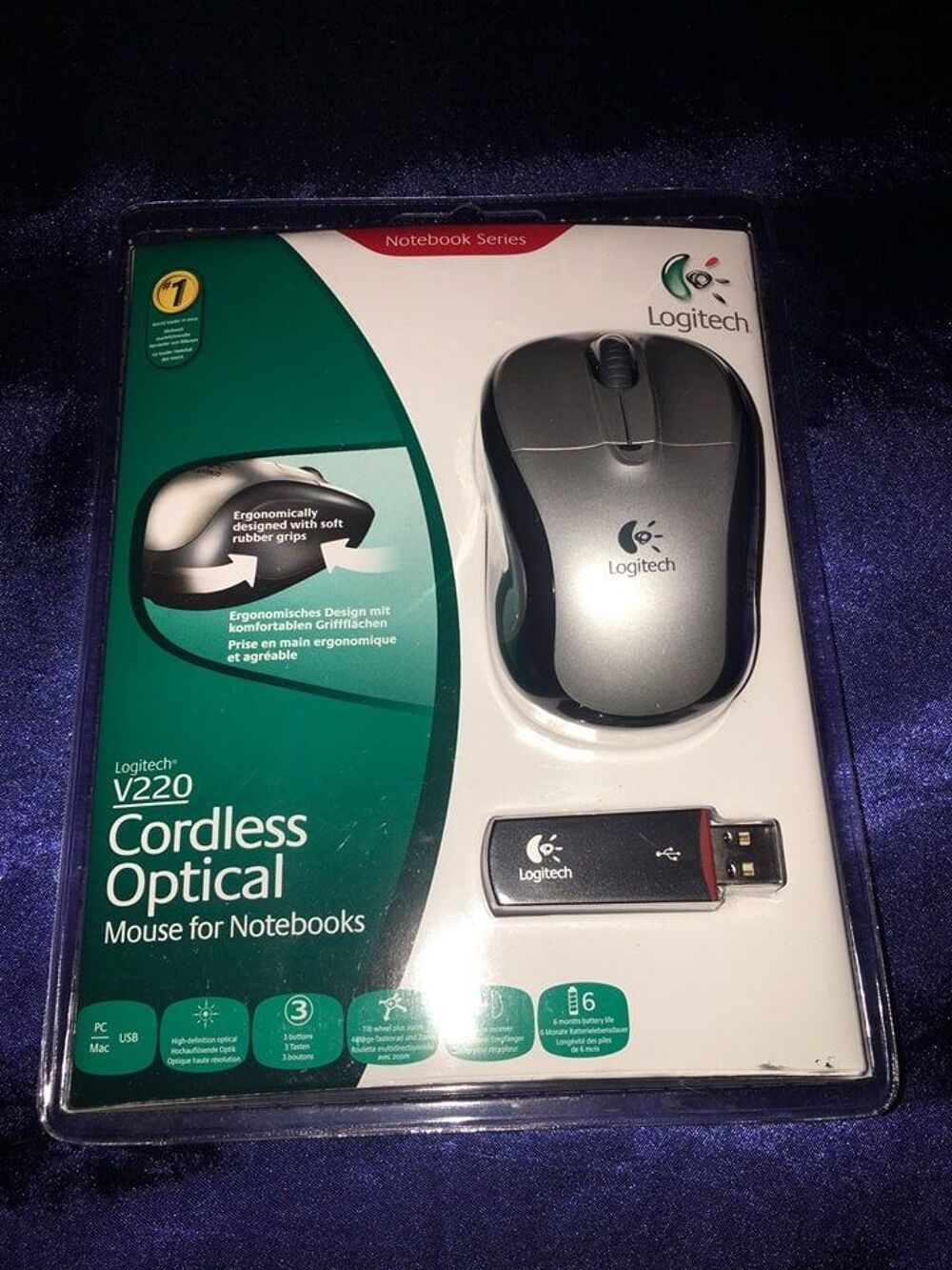 Logitech V220 Logitech V220 Cordless Optical Mouse neuf. Matriel informatique