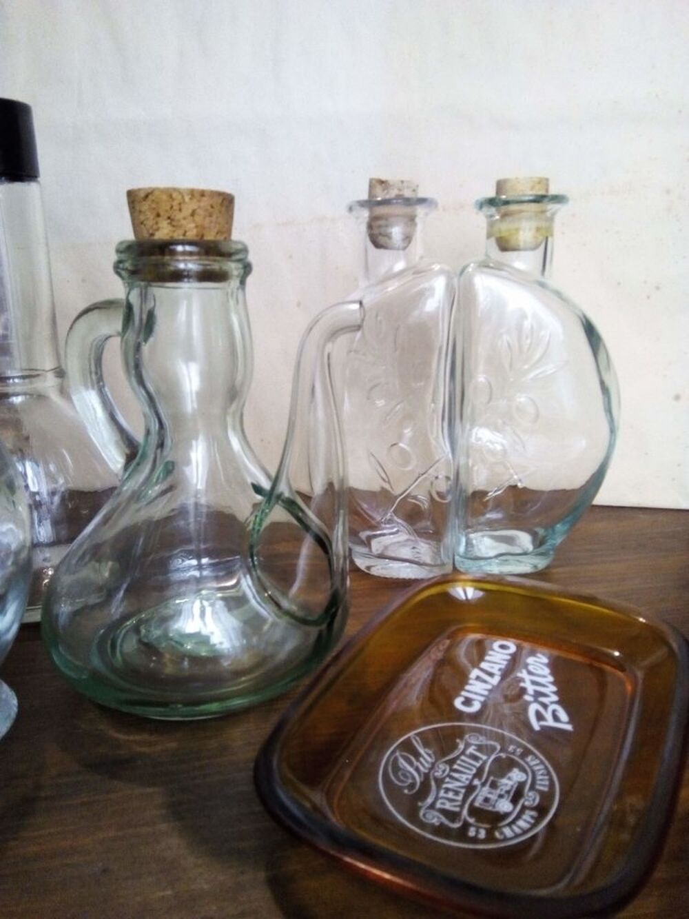 Flacons de cuisine en verre Décoration