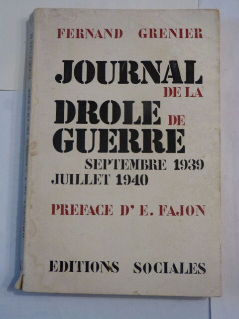 JOURNAL DE LA DROLE DE GUERRE 1939 - 1940 5 Brest (29)
