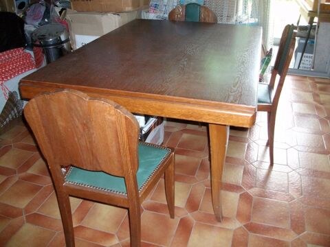 Table de Salle à manger + 6 chaises bois  Vintage  78 Bouxwiller (67)