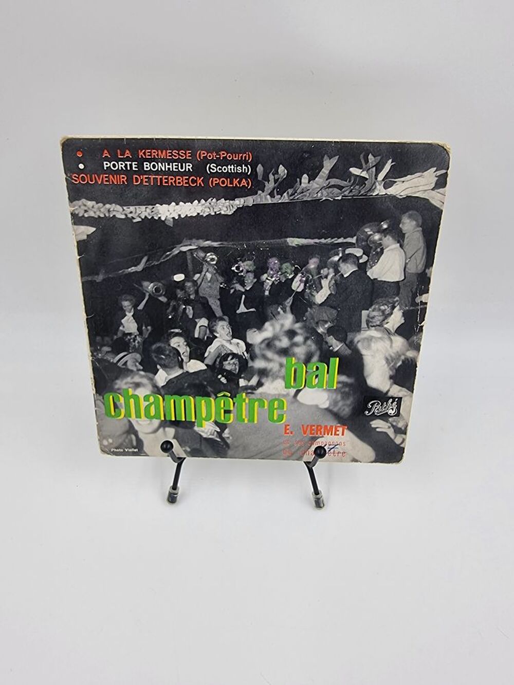 Vinyle 45 tours Bal Champ&ecirc;tre : E. Vermet (&Agrave; la Kermesse) CD et vinyles