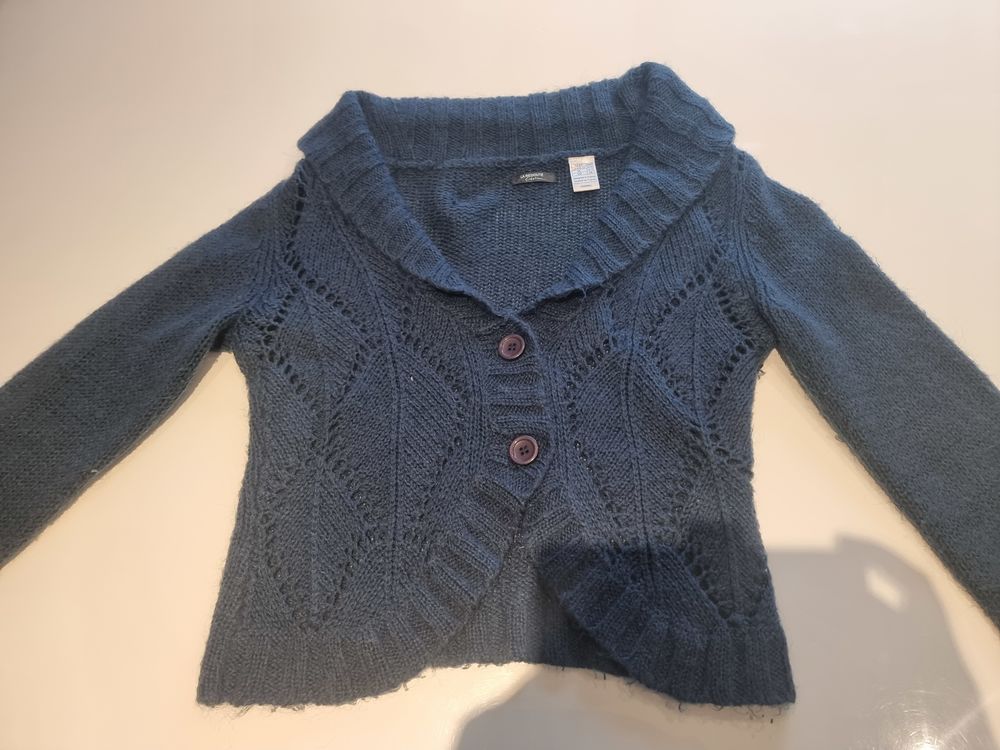 Tr&egrave;s beau gilet cardigan - bleu - T38/40 "LA REDOUTE" Vêtements