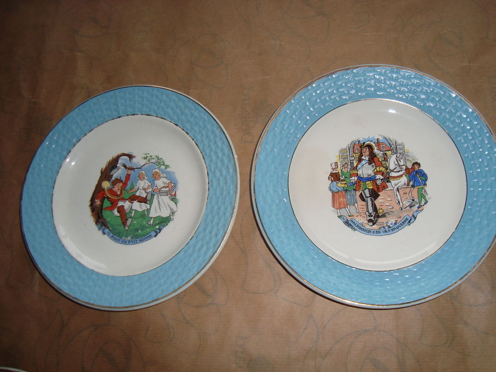 ASSIETTES DE COLLECTION &agrave; th&egrave;me
chanson enfantine1940/50/60 