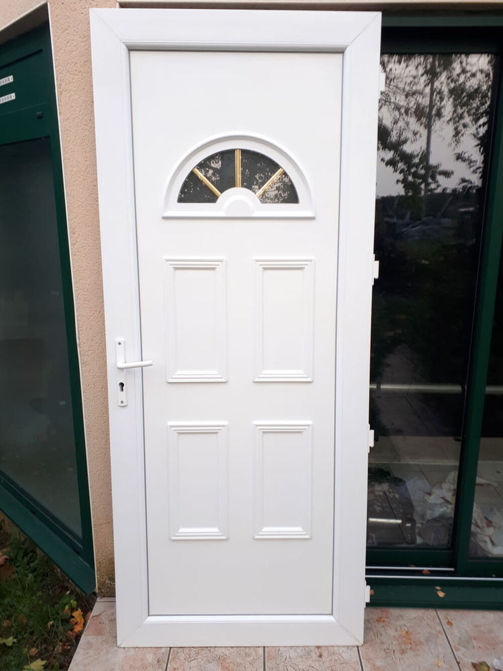 Porte d'entr&eacute;e pvc double vitrage Bricolage