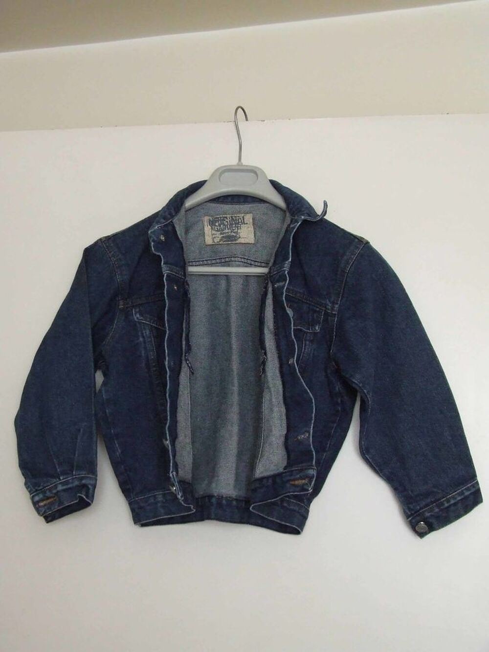 Veste en jeans, Bleu denim brut, 8&nbsp;ans (126&nbsp;cm) TBE Vêtements enfants