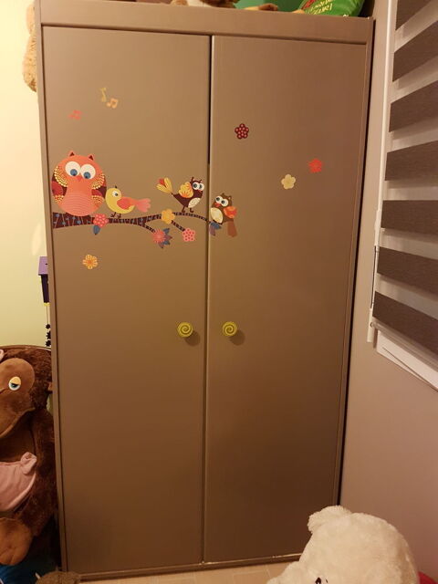 Lit bb evolutif+ armoire +linge de lit  180 Nesmy (85)