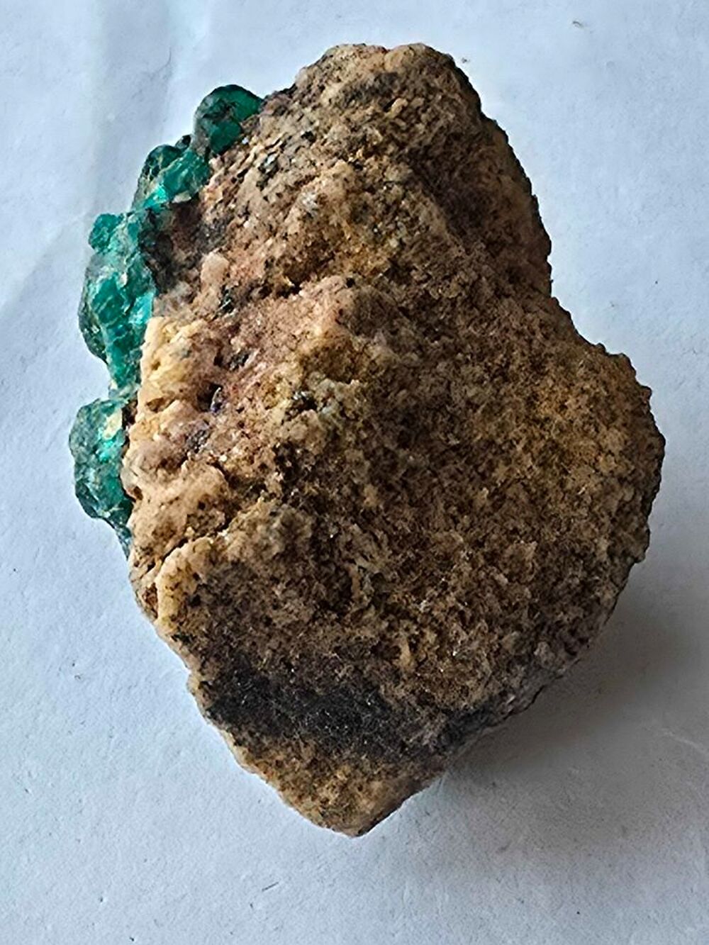 Sp&eacute;cimen Rare de Dioptase sur sa Roche Naturelle-27g 