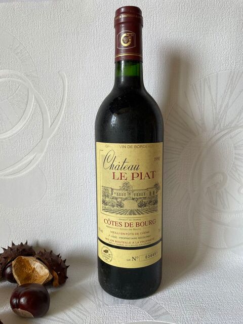 CHTEAU LE PIAT 1990 ~ Ctes de Bourg ~Grand Vin de Bordeaux 25 Blaye (33)