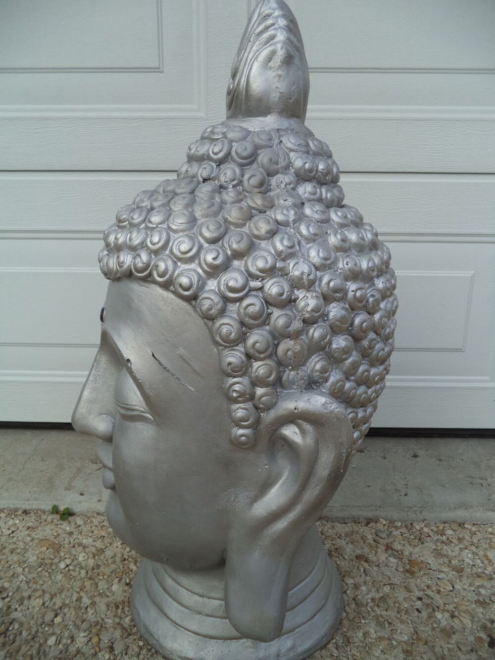 T&ecirc;te de Bouddha grand format. Décoration