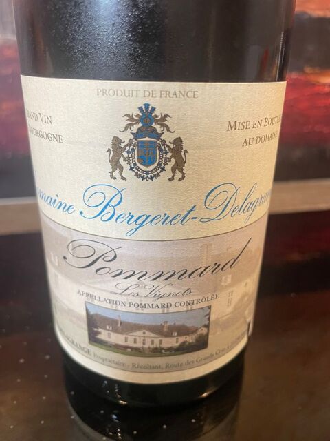 1 Bt POMMARD LES VIGNOTS Domaine BERGERET-DELAGRANGE 2010 81 Vigneux-sur-Seine (91)
