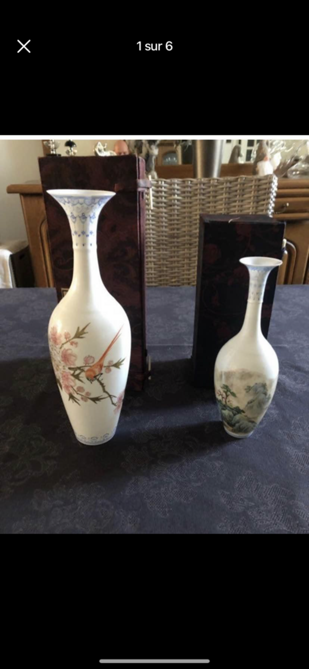 Vases porcelaine de chine Décoration