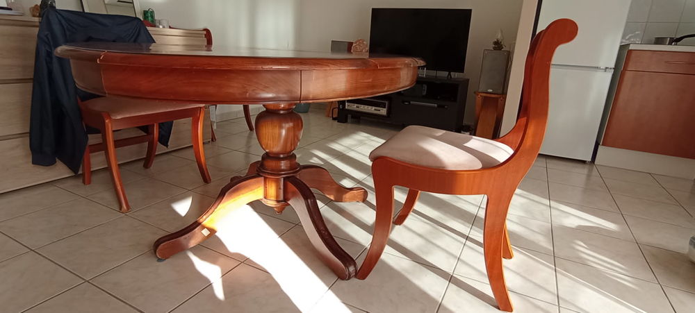 TABLE OVALE + 4 CHAISES Meubles