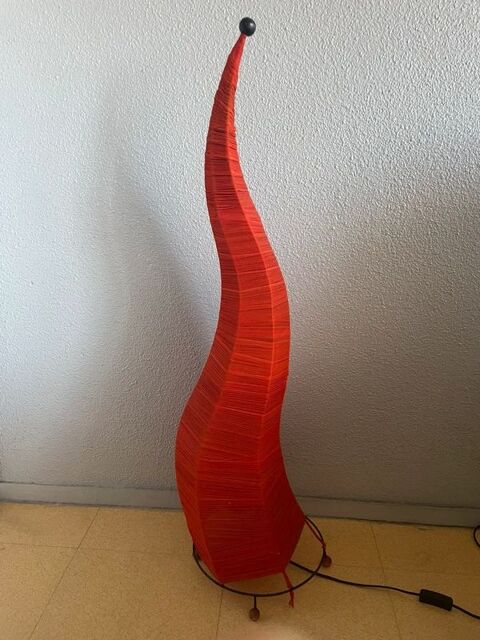 Grande Lampe De Salon Tissus Orange 20 Pau (64)