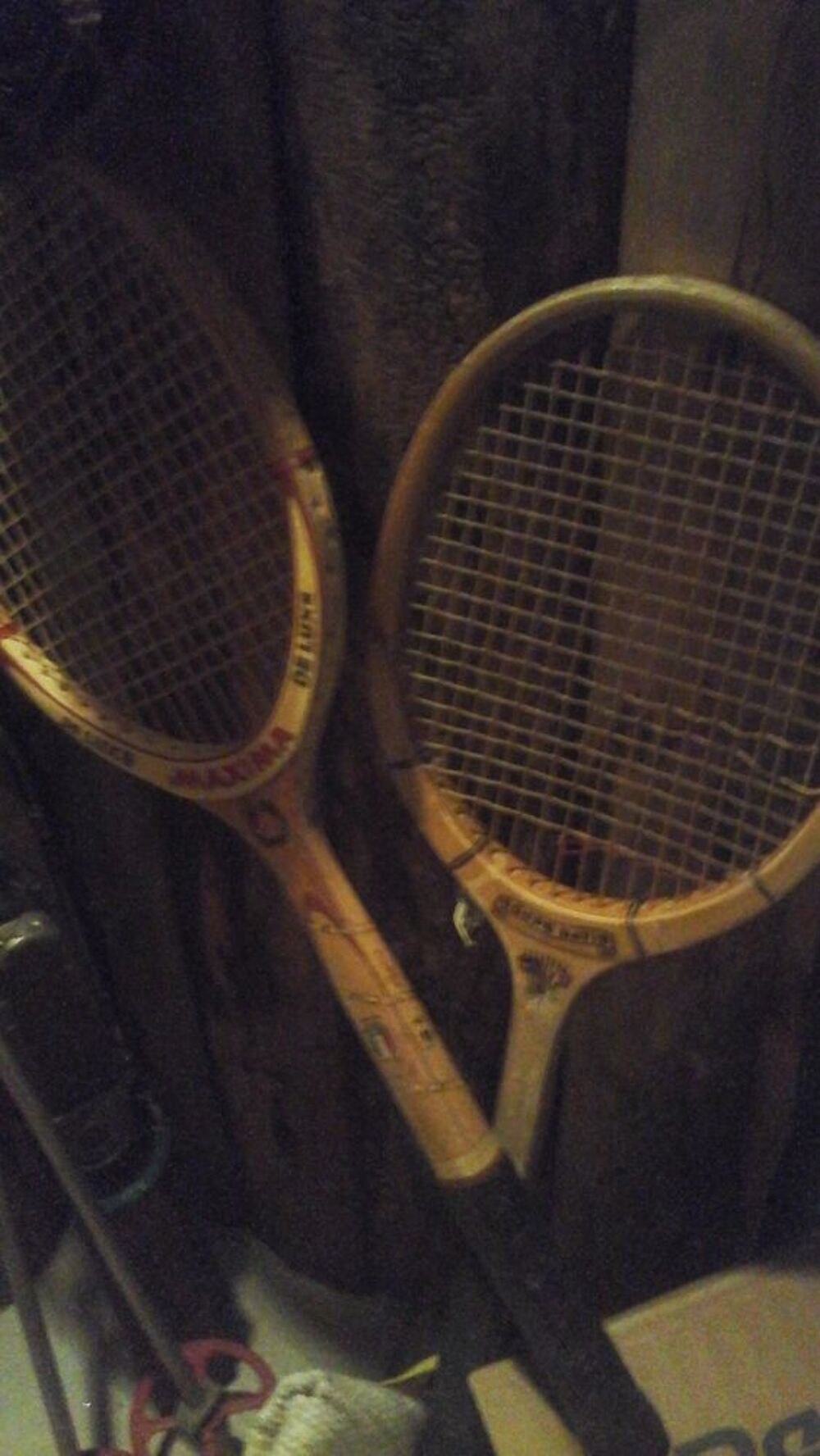 raquettes tennis ancienne Sports