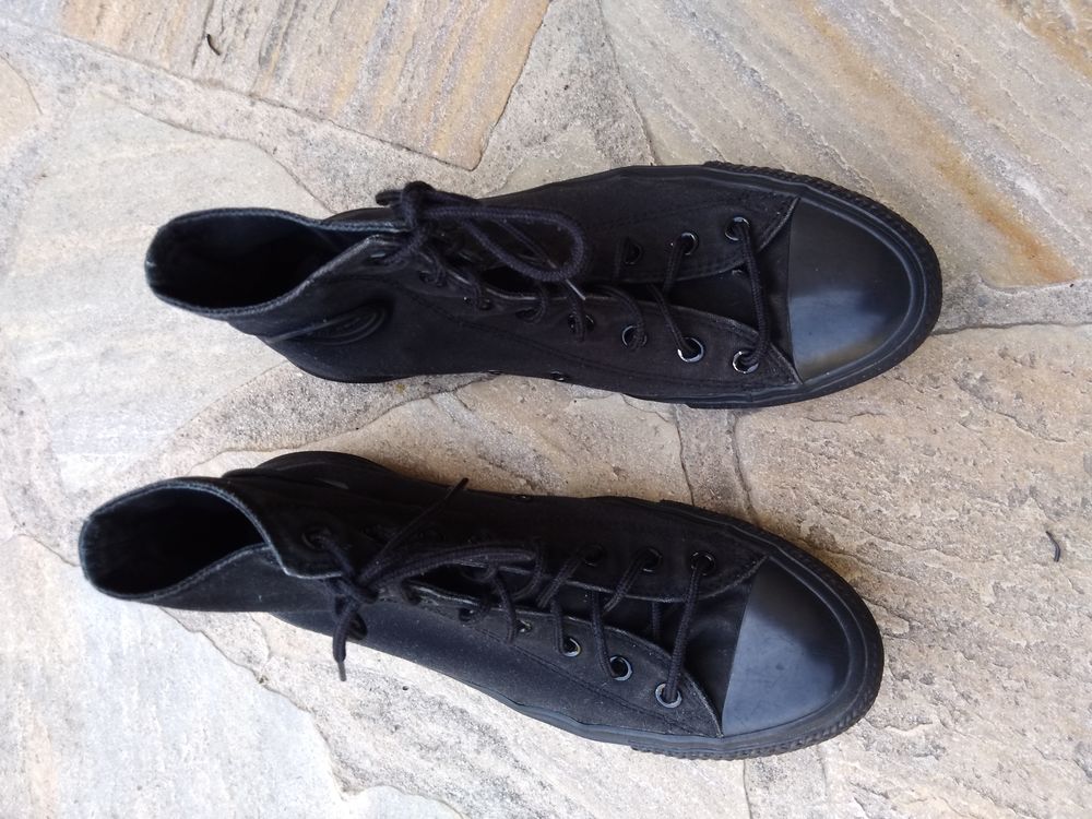 Basket toile noire homme Chaussures