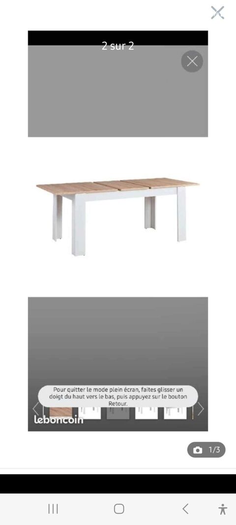 Table de salle  manger 250 Bessancourt (95)