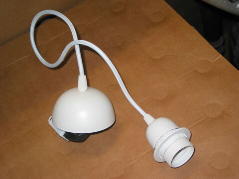 Cordon suspension BLANC lustre pendant avec cable fil electr 10 Marseille 13 (13)