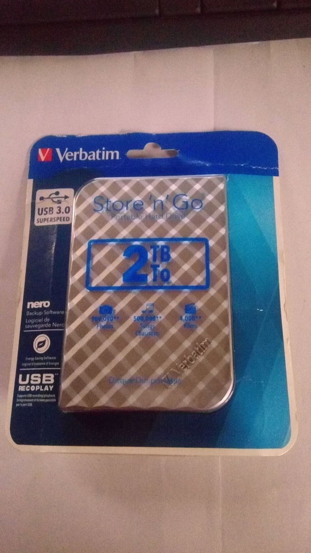 Disque dur Verbatim Store n Go 2 To neuf Matériel informatique