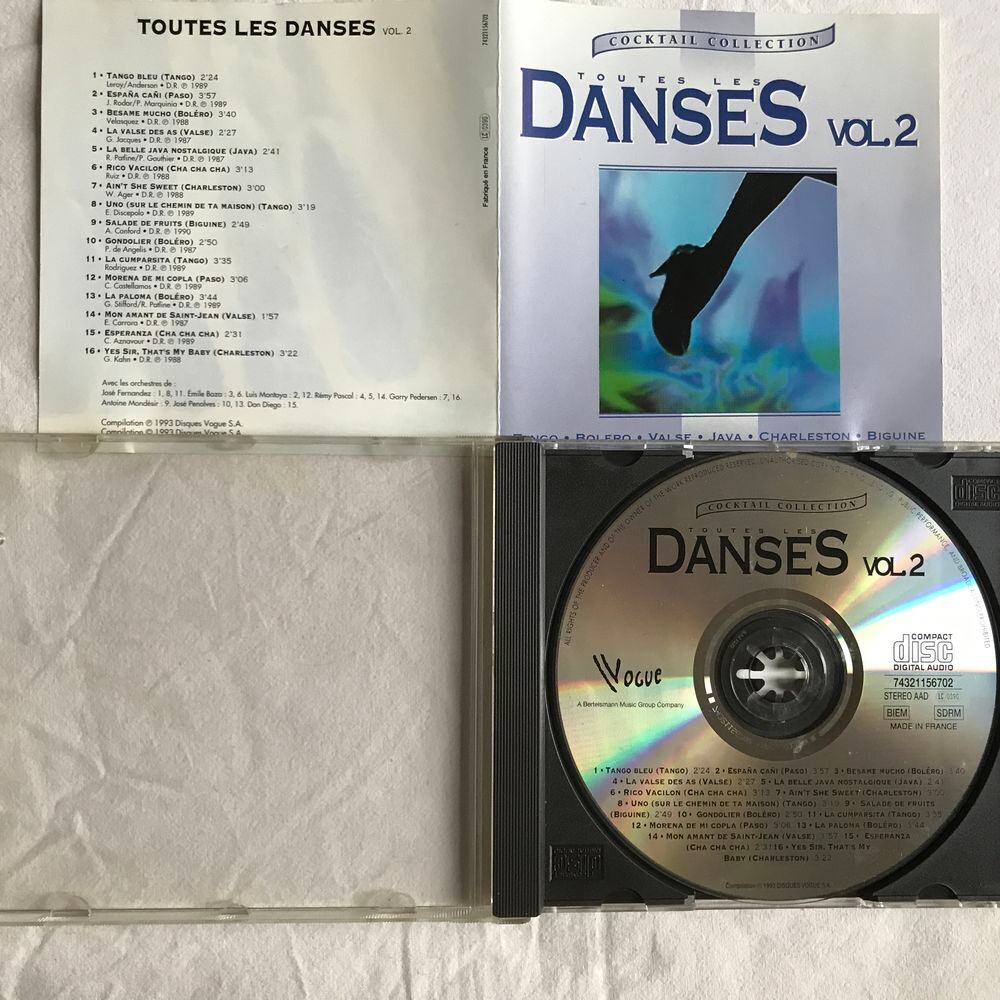CD Toutes Les Danses Volume 2 CD et vinyles