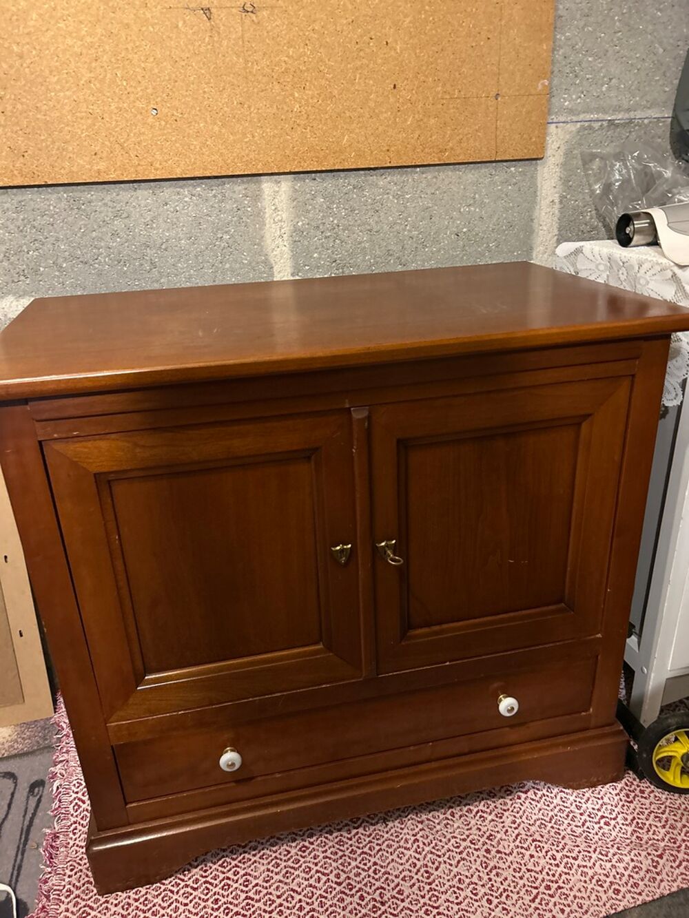 Buffet bas bois marron avec tiroir Meubles
