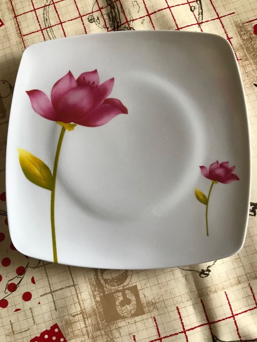 Assiette Plastique avec d&eacute;cor Cuisine