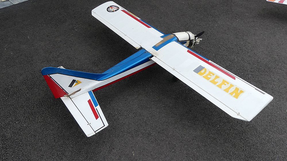 Avion mod&eacute;lisme Delphin Modelhob avec radiocommande Graupner Sports