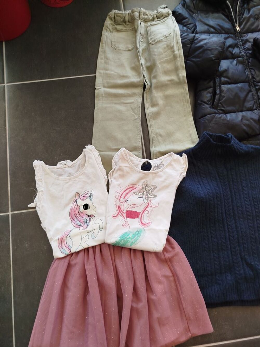 Lot de v&ecirc;tements fille hiver 8/10 ans V�tements enfants