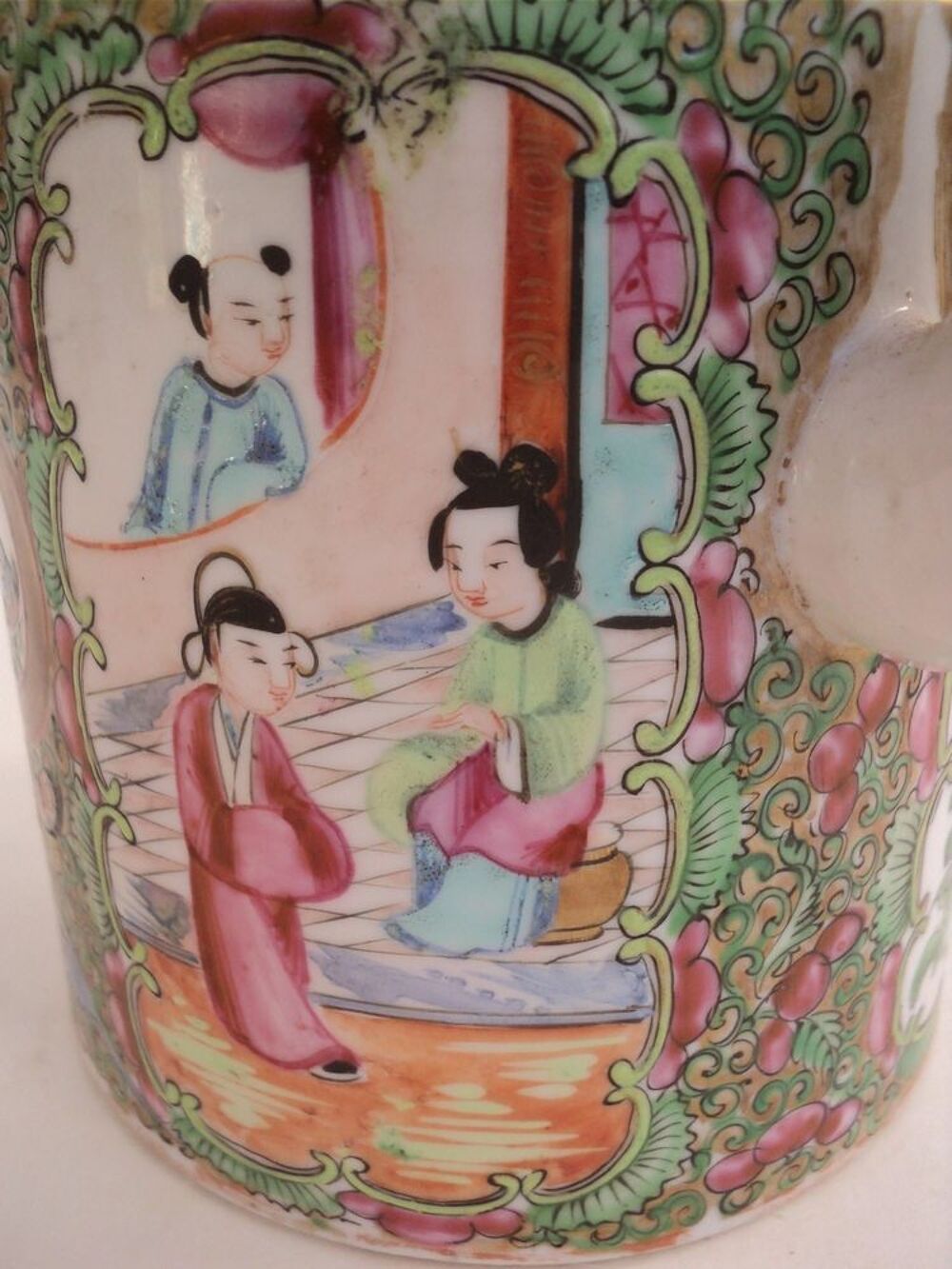 Ancienne Th&eacute;i&egrave;re Porcelaine Chine Chinois Dcoration