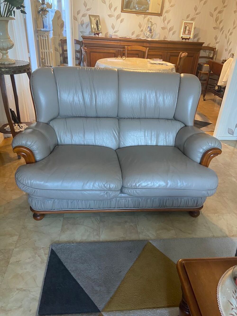 canape cuire beige Meubles