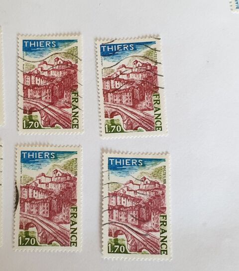 Timbre france Thiers (Puy de Dme) 1976- lot 0.24 euro 0 Marseille 9 (13)