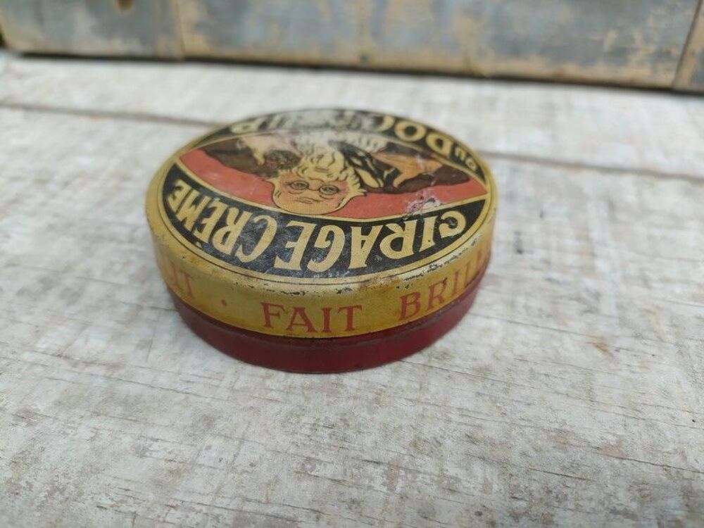 Ancienne Boite Publicitaire Cirage Cr&egrave;me du Docteur 