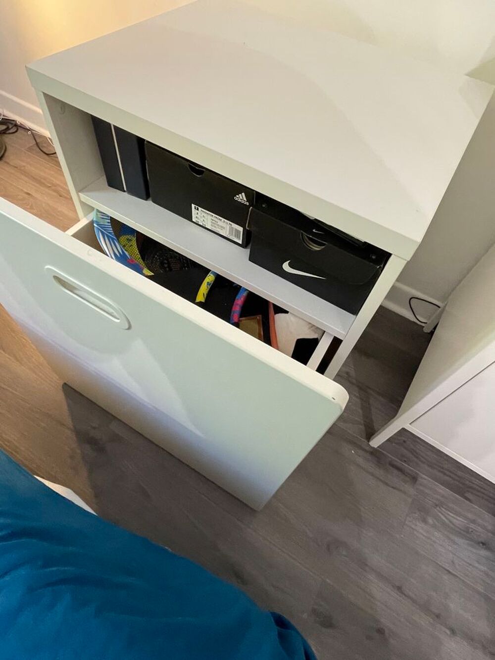 Meuble de rangement &agrave; jouets blanc Mobilier enfants