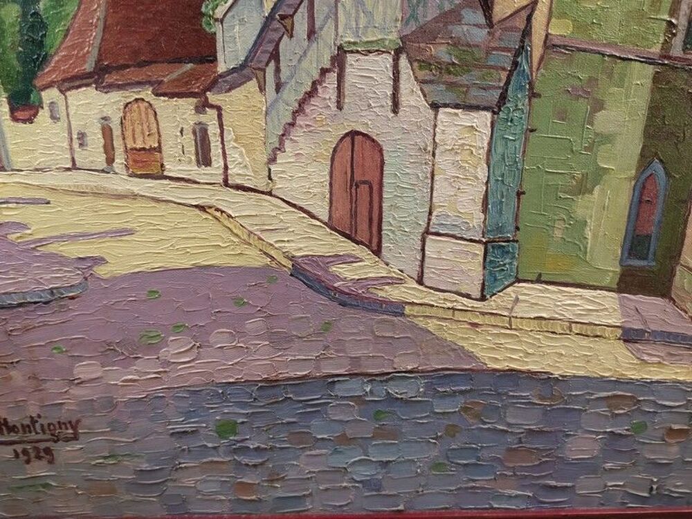 Tableau Bourges Grange des Dimes Robert Montigny 1929 