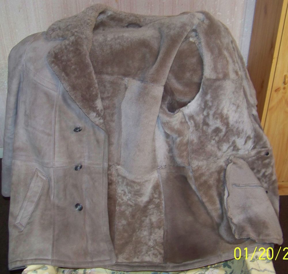 Veste 3/4 agneau retourn&eacute; Vêtements
