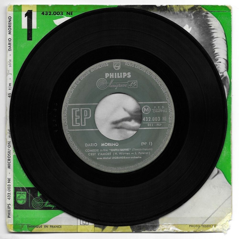 DARIO MORENO + M.LEGRAND-45t EP 1&egrave; S&eacute;rie-COM&Eacute;DIE-M&Eacute; QU&Eacute;-1955 CD et vinyles