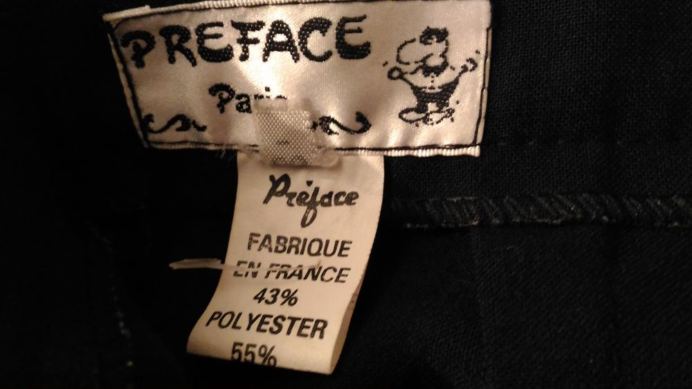 pantalon PREFACE Paris couleur noir Vtements