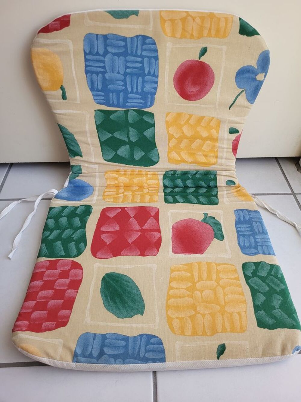 Lot de 4 coussins de chaises Jardin