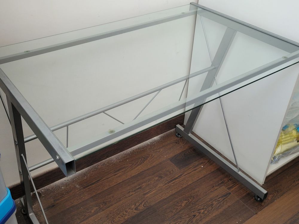 table bureau verre Meubles