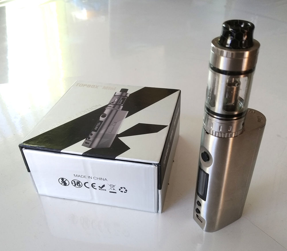 Pack e-cig KangerTech TOPBOX Mini (M&eacute;tal) + Nb &eacute;quipements Electroménager