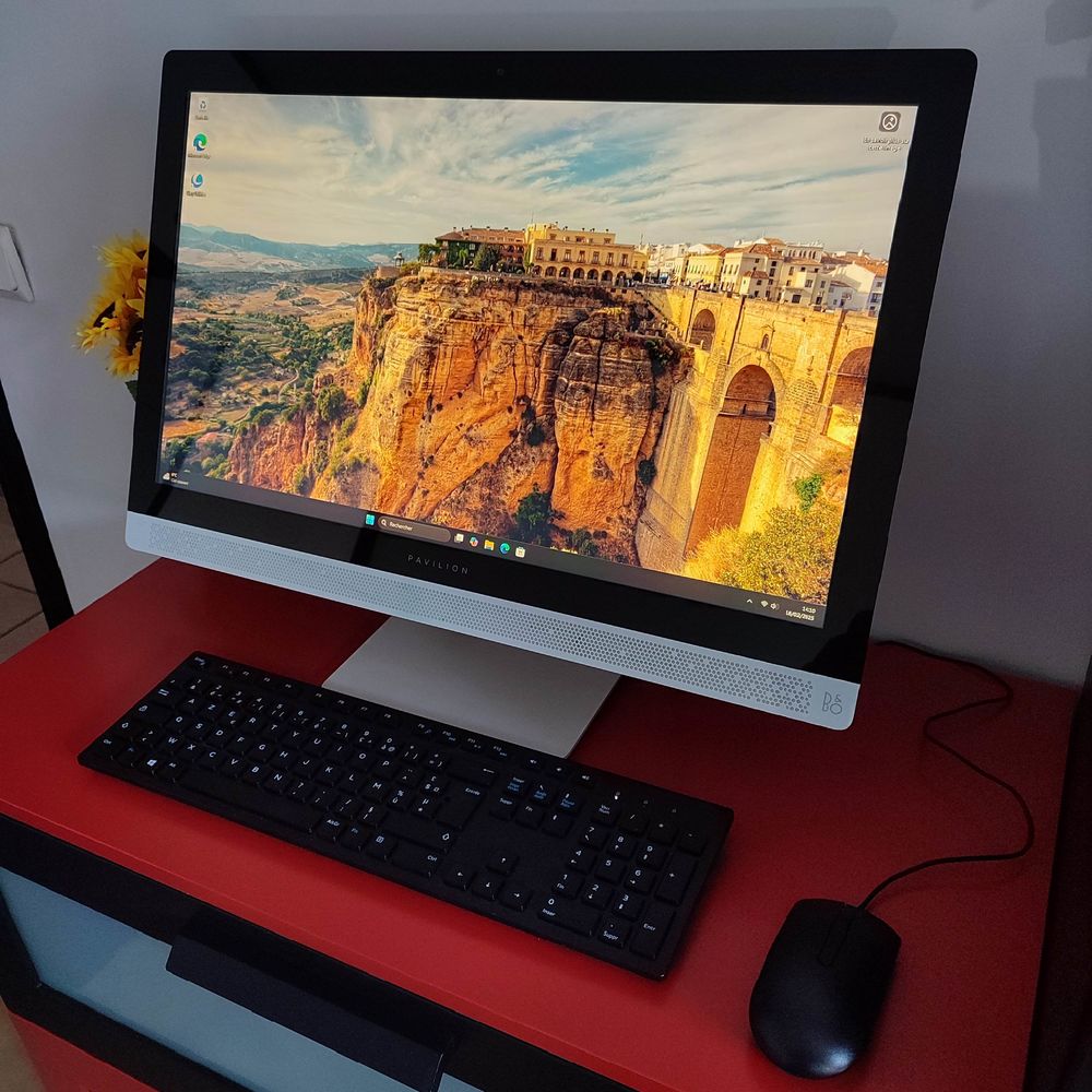 Pc Tout-en-Un HP Tactile Intel Core i3 4Go 1To Windows 11 Or Matériel informatique