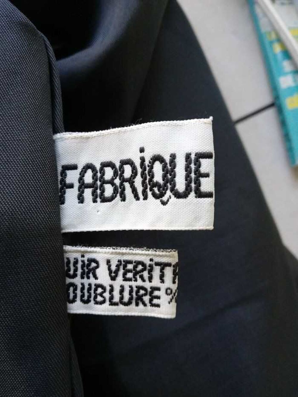 veste 3/4 nubuck noir homme marque take &agrave; look taille M Vêtements